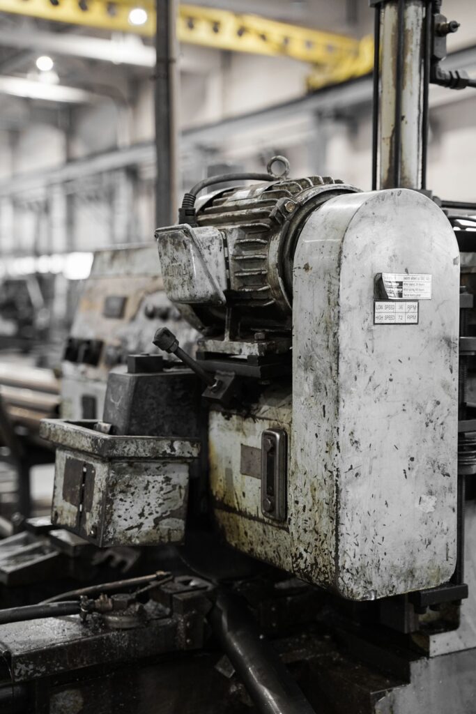 Industrial machinery on a plant floor